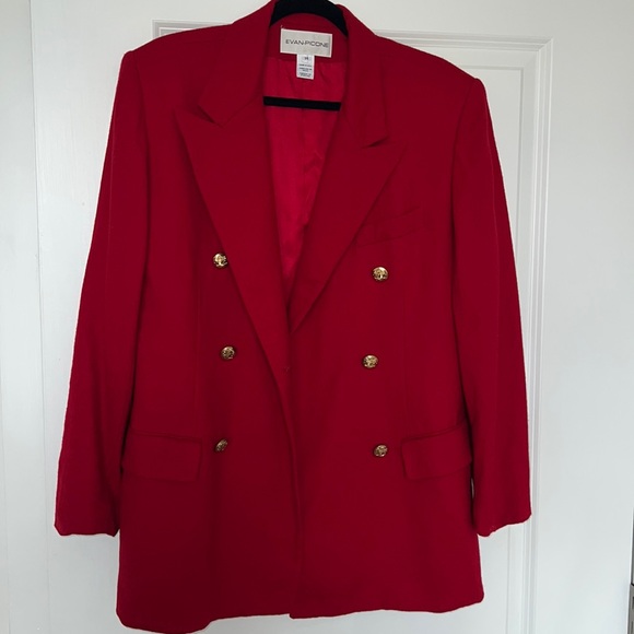 Jackets & Blazers - Vintage red double breasted blazer